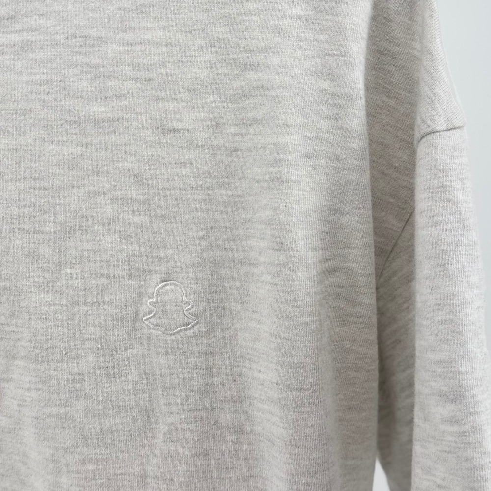 Madhappy Snapchat Ghost Heavy T-Shirt Mens Medium Gray Heathered Short Sleeve - Picture 2 of 8